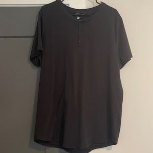 Black Henley Shirt size XL